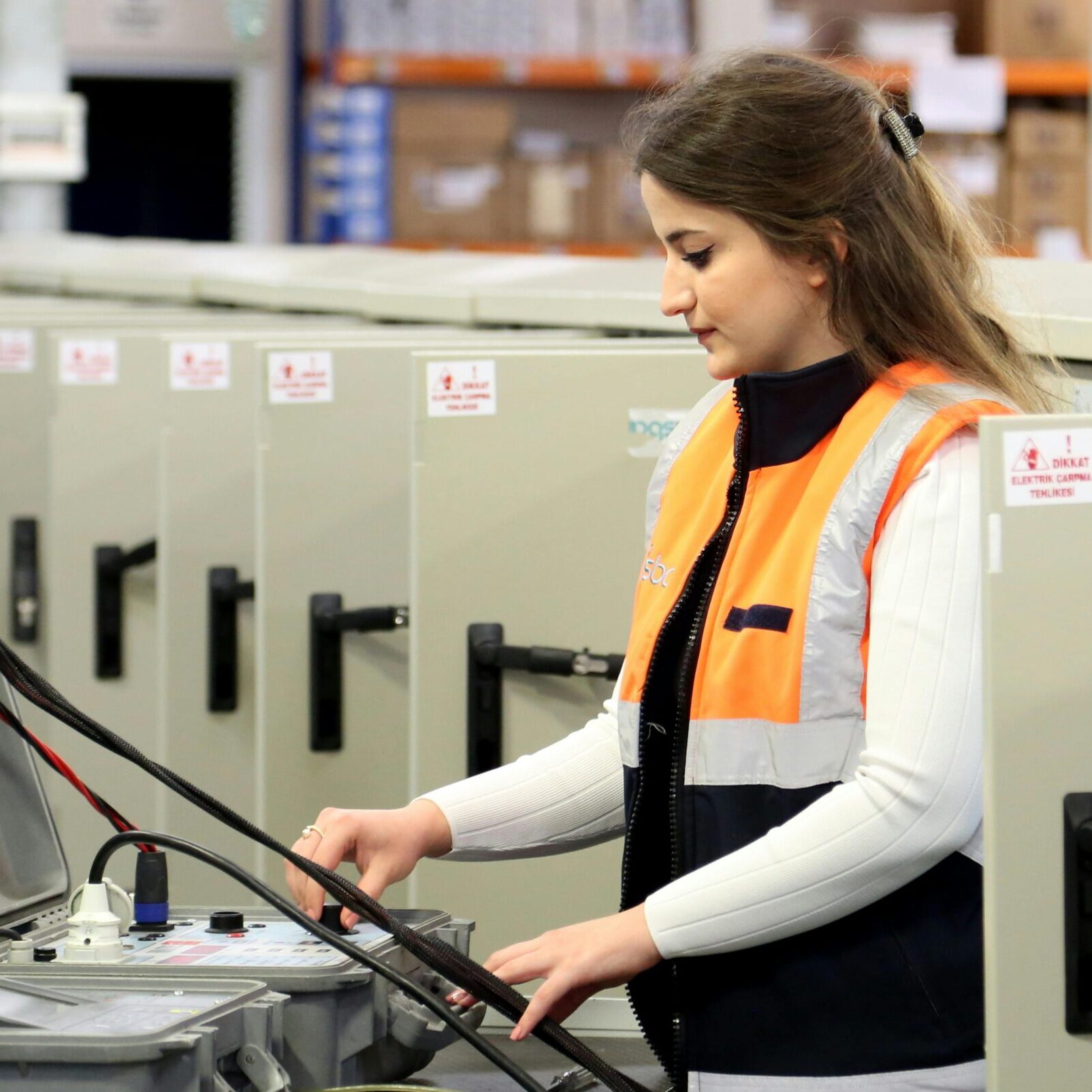 Electrician Technician Monitors Systems